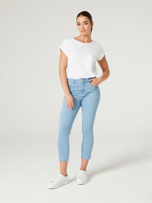 KARA MID WAISTED SKINNY CAPRI, Light Vintage, hi-res
