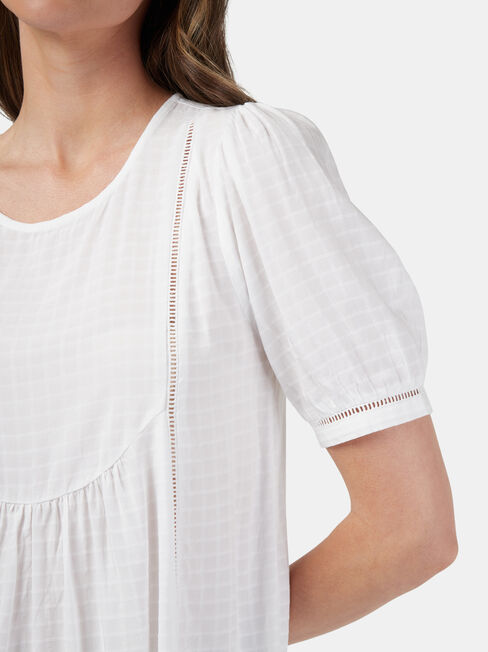Avery Ladder Trim Top, White, hi-res