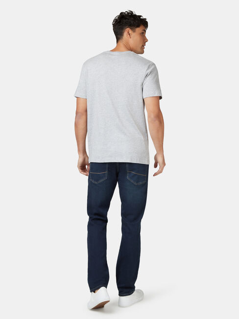 Basic Short Sleeve Tee, Grey, hi-res
