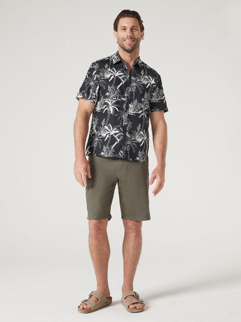 Short Sleeve Leon Print Shirt