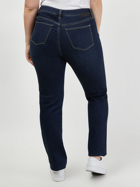 Curve Embracer slim Straight jeans, Dark Indigo, hi-res