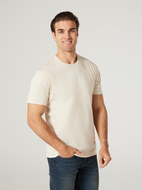 SS Pablo Slub Basic Tee, Oatmeal, hi-res