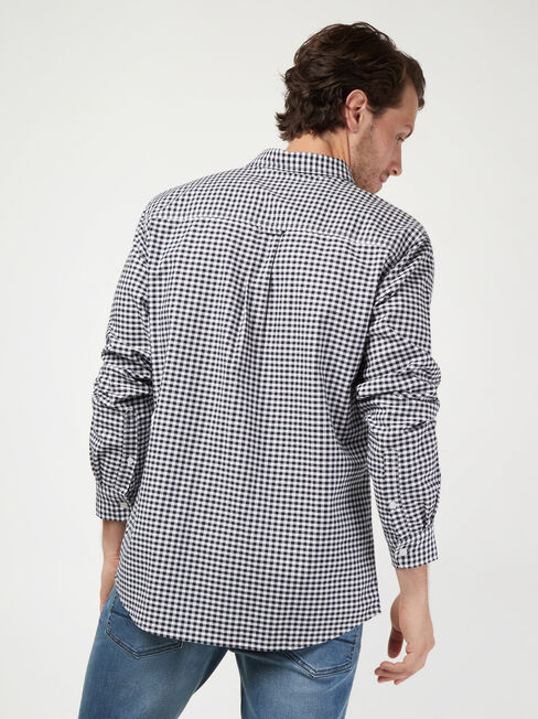 LS Vance Oxford Check Shirt, Blue, hi-res