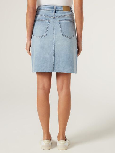Aubrey Denim Skirt, Blue, hi-res