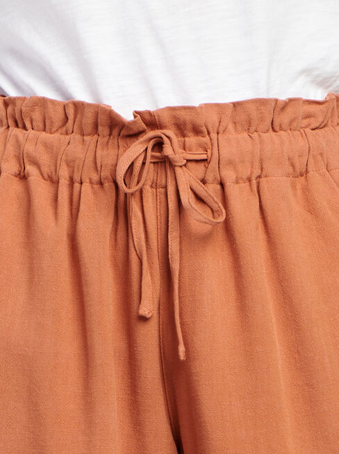 Joanna Core Linen Blend Short, Red, hi-res