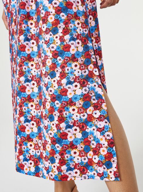 Arlo Ruched Waist Skirt, Print, hi-res