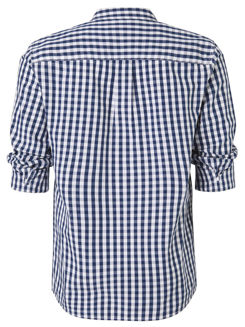 LS Thompson Check Shirt, Blue, hi-res