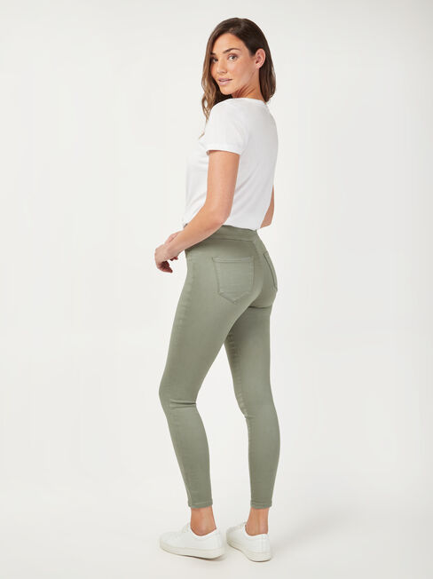 Tessa J-Luxe Skinny Jeans, Green, hi-res