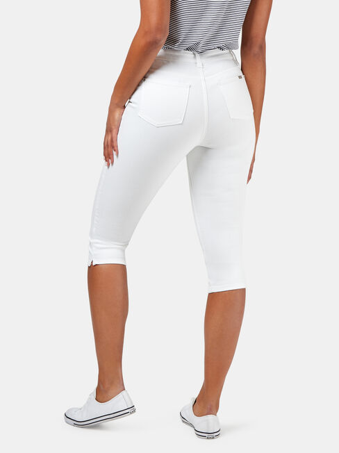 Sonni Mid Waisted Pedal Pusher jean, No Wash, hi-res