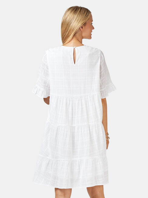 Julia Kaftan Dress, White, hi-res
