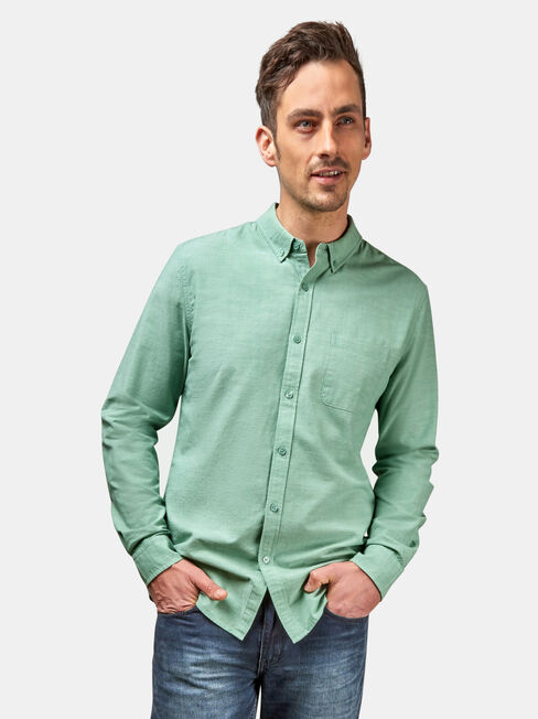 Bennett Long Sleeve Textured Shirt, Light Indigo, hi-res