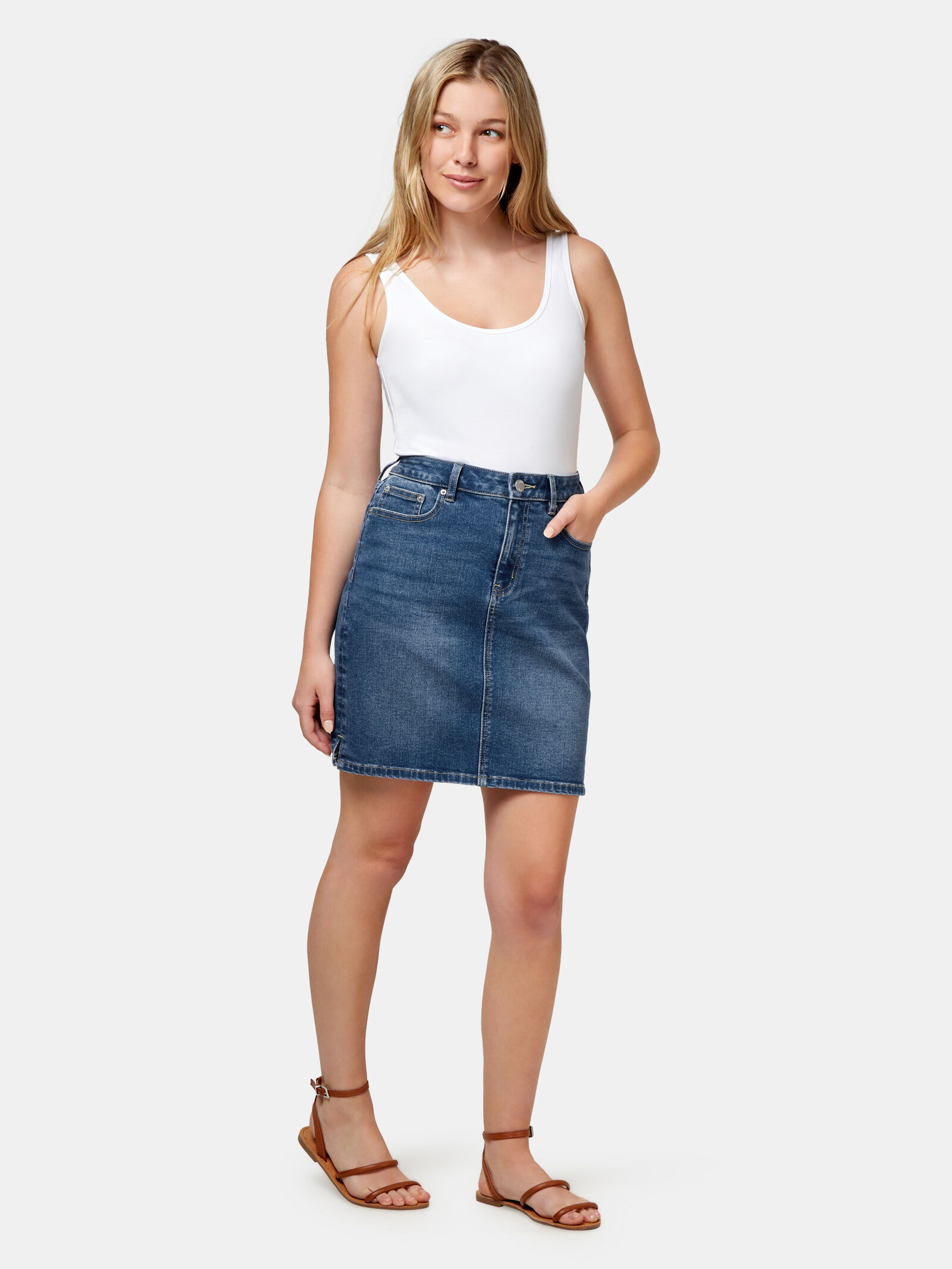Denim skirt jeanswest top