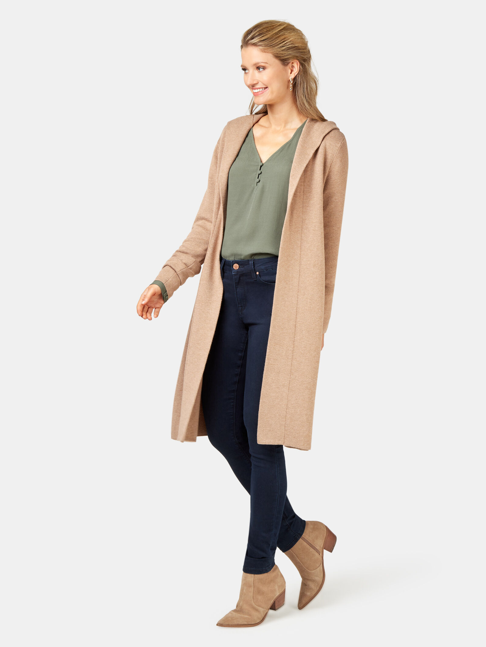 Aisha Hooded Coatigan Jeanswest