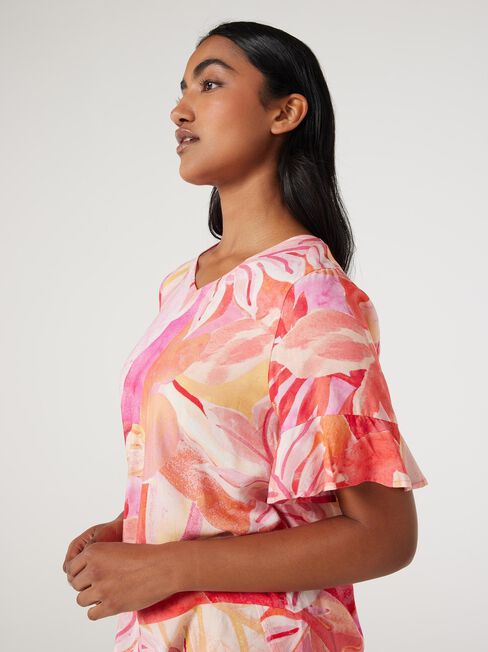 Rhea Floaty Blouse, Summer Sunset, hi-res