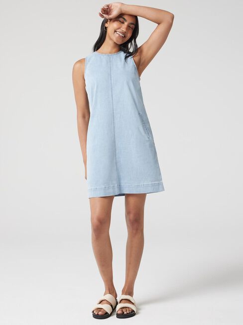 Sophie J-Luxe Dress, Blue, hi-res