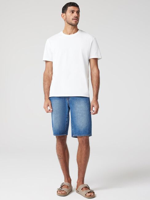 Dustin Denim Short, Blue, hi-res