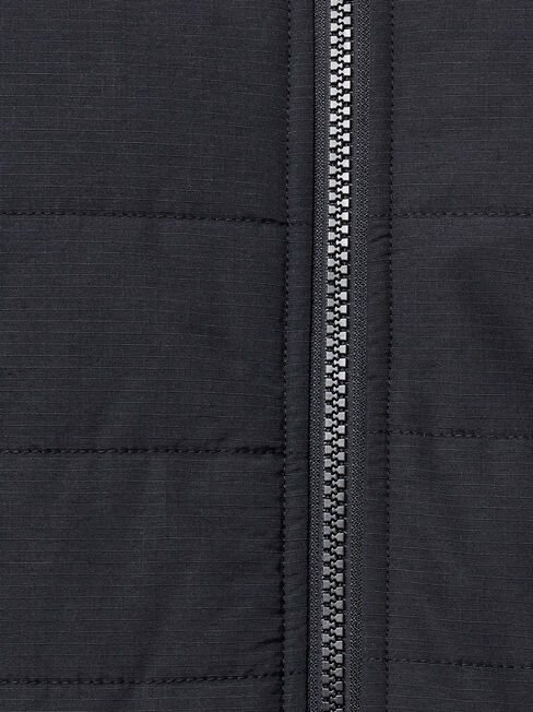Frederick Zip Thru Hoodie, Black, hi-res