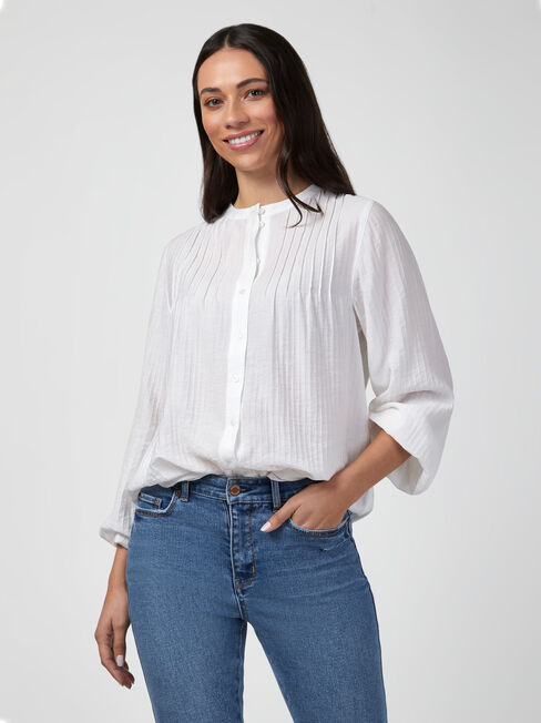 Jasmine Pintuck Front Top | Jeanswest