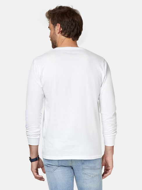 Weston Long Sleeve Tee, White, hi-res