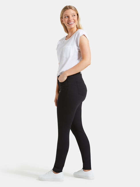 Curve Butt Lifter Skinny Jeans, Black, hi-res