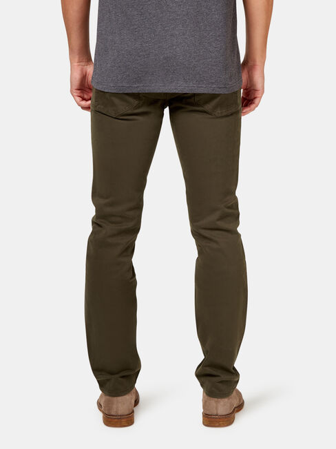 Slim Straight Jeans Dark Forest, Coloured, hi-res