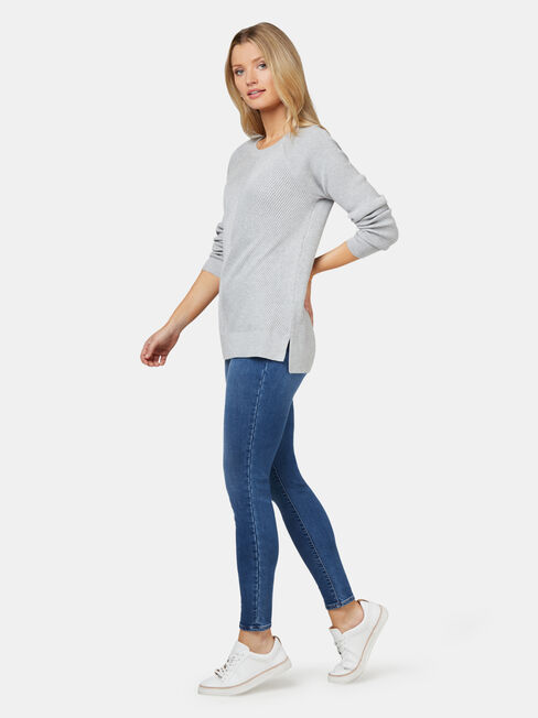 Catalina Chevron Pullover, Grey, hi-res