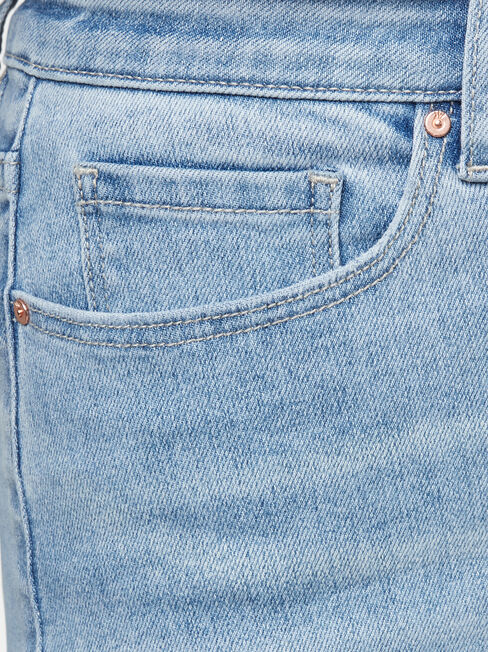 Brooke High Waisted Tapered Crop Faded Blue, Light Indigo, hi-res