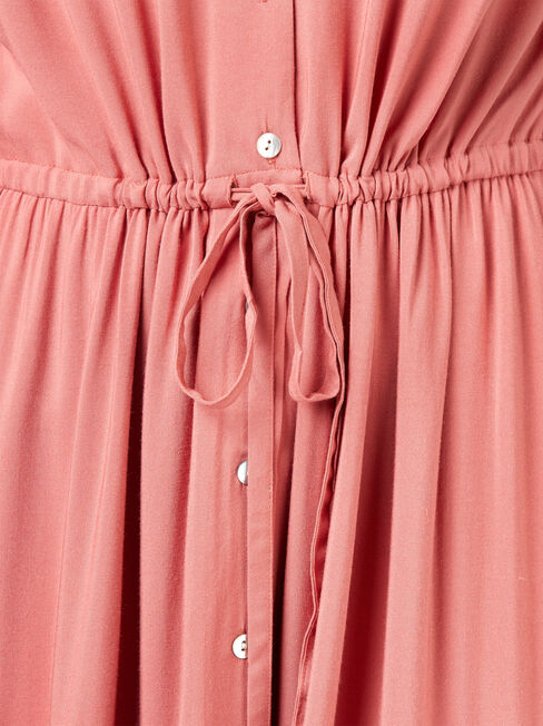 Willow Peasant Dress, Red, hi-res