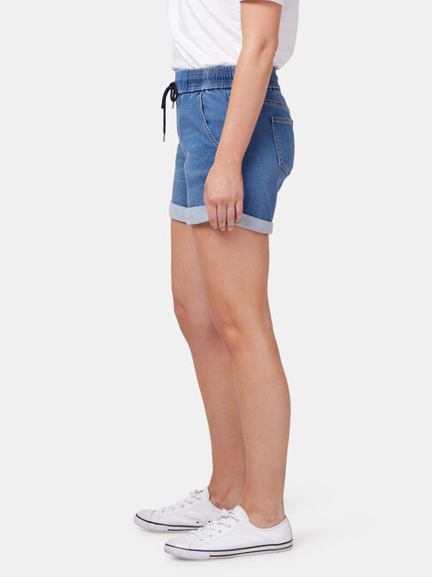 Nina Luxe Lounge Short, Blue, hi-res