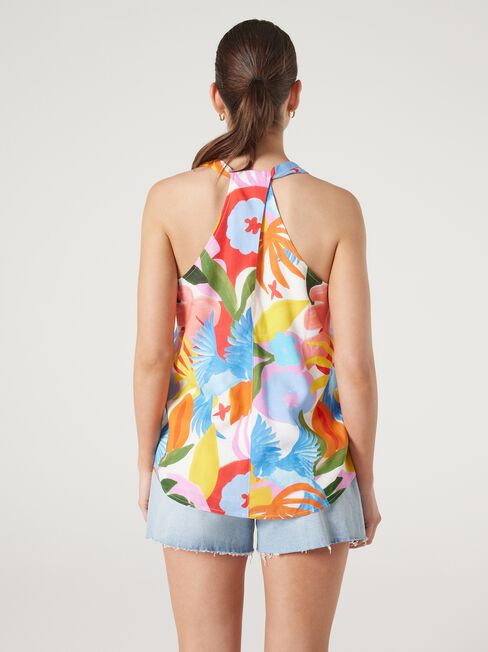 Helena V-Neck Top, Multi, hi-res