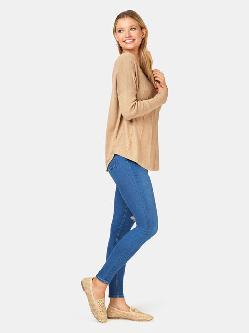 Mia Swing Pullover, Brown, hi-res