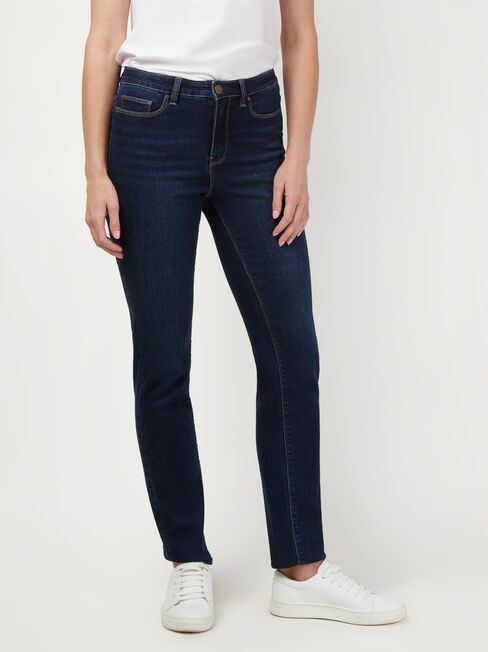 Slim Straight Jeans, VintageWash, hi-res