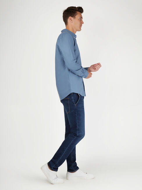 LS Heston Oxford Shirt, Blue, hi-res