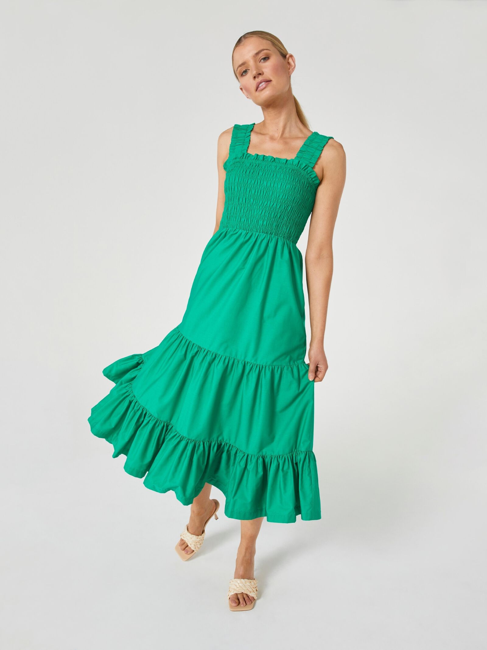 Smocked bodice sundress new arrivals
