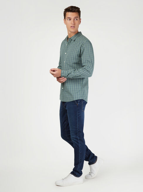 LS Slate Check Shirt, Stripe, hi-res