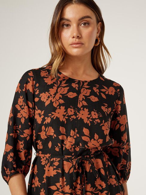 Willow Printed Dress, Floral, hi-res