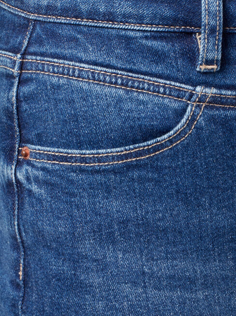 Kelly Double Yoke High Waisted Crop Straight, Mid Indigo, hi-res