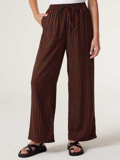 Viola Relaxed Pant, Abstract Check, hi-res