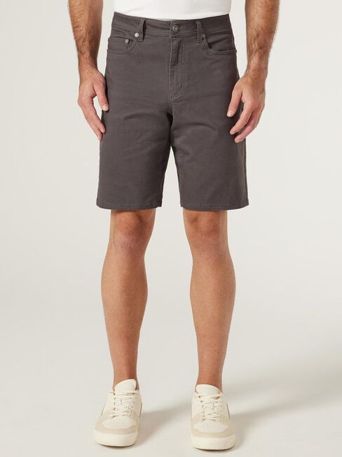 Milton 5 Pocket Short, Grey, hi-res