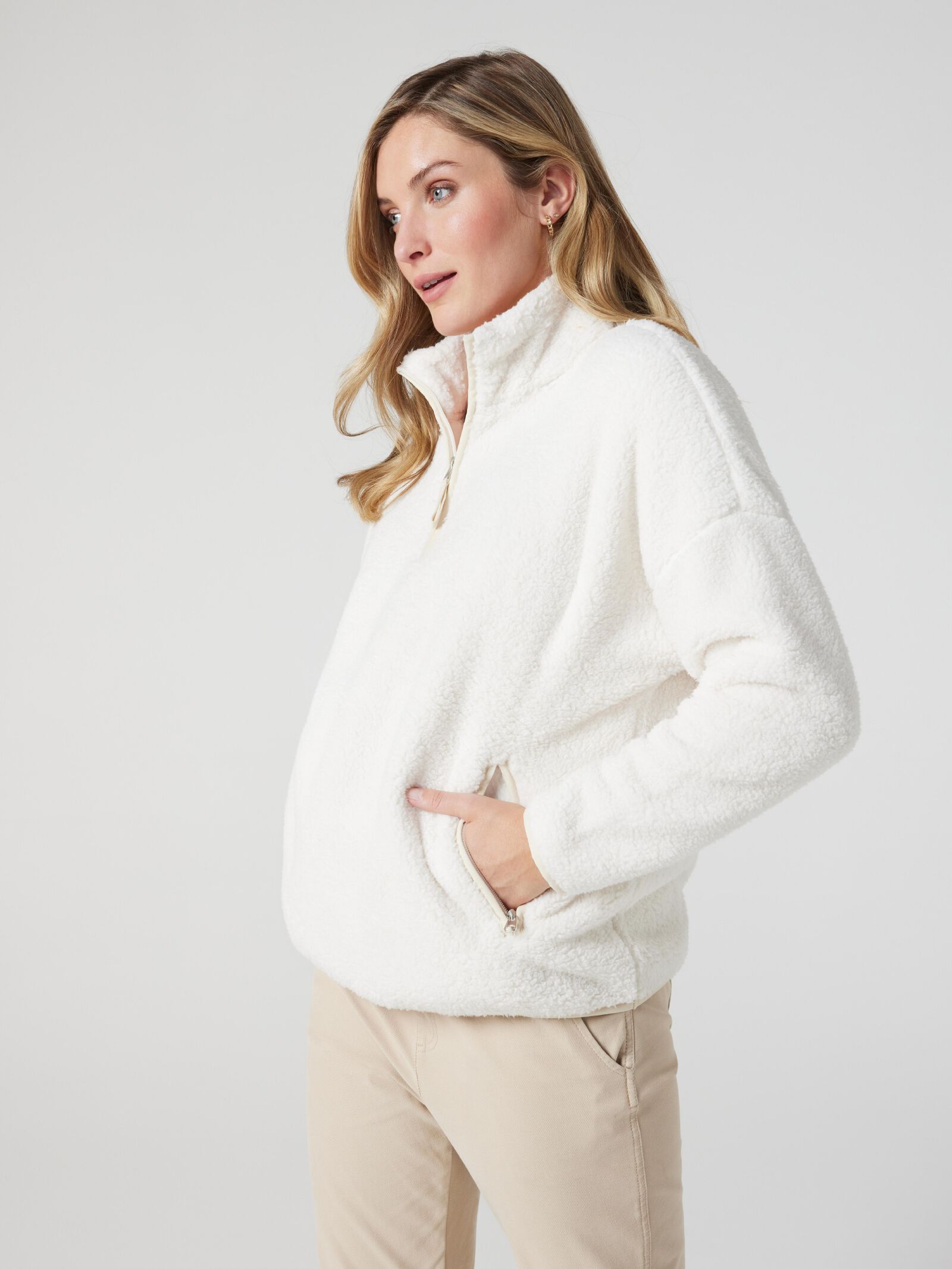 White teddy jumper online