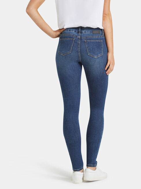 Hip Hugger Skinny Jeans Mid Vintage, Mid Indigo, hi-res