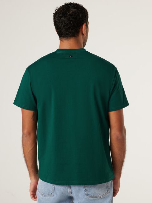 Ace Relaxed Fit Basic Crew Tee, Emerald Green, hi-res