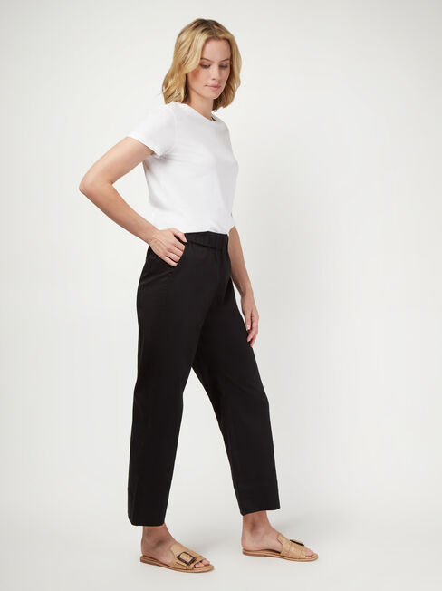 Tia Tapered Pant, Black, hi-res