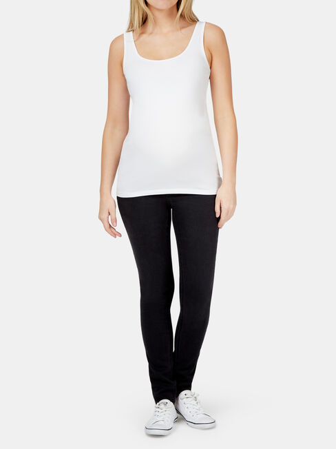 Heather Maternity Classic Skinny, Black, hi-res