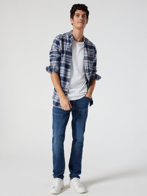 LS Emerson Brushed Check Shirt | Jeanswest