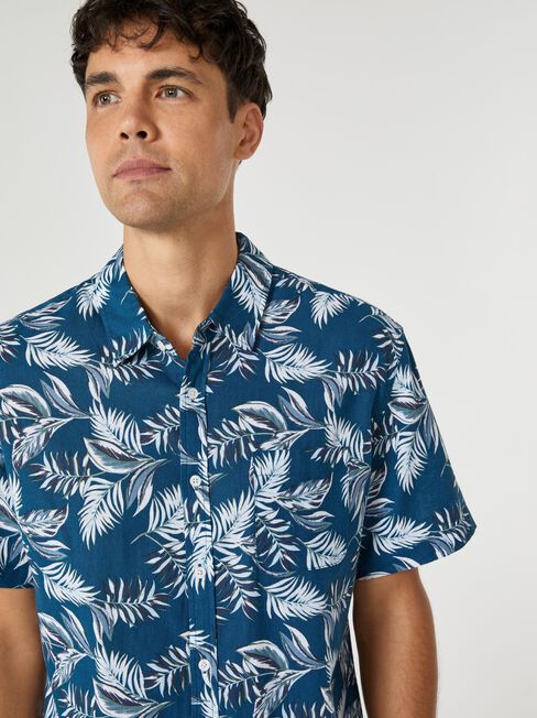 SS Asher Print Shirt | Jeanswest