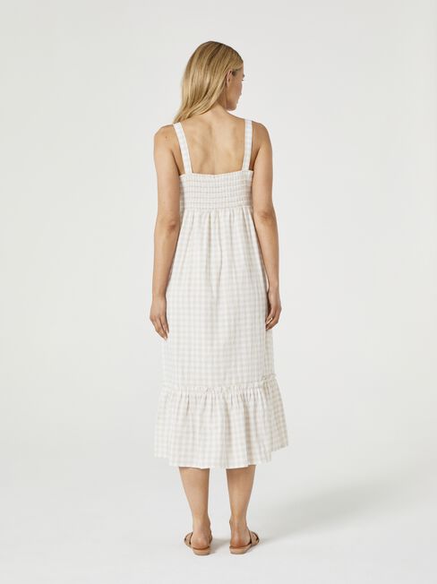 Daisy Maxi Nursing Maternity Dress, White, hi-res