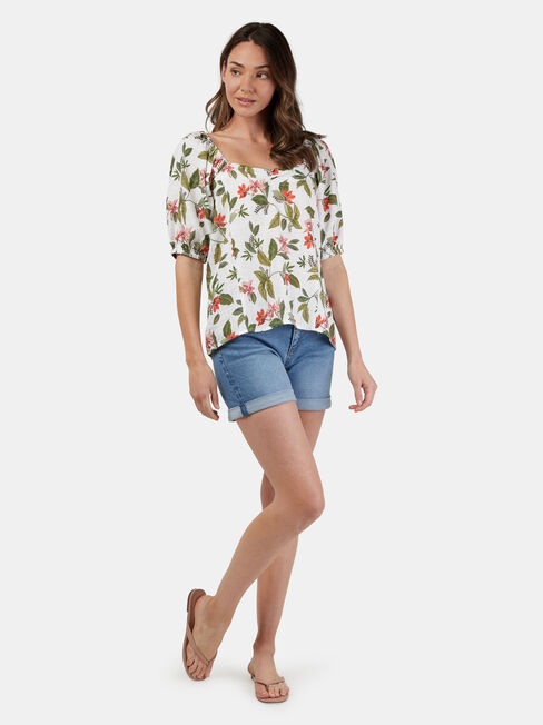 Lucinda Square Neck Top, Multi, hi-res