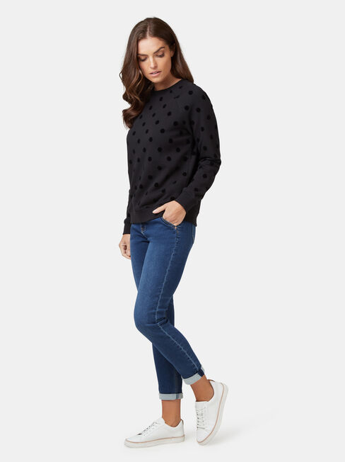 Viola Sweatshirt, Black, hi-res