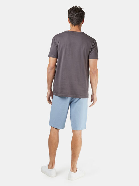 Zion Short Sleeve Print Crew Tee, Grey, hi-res